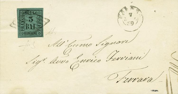 da Faenza a Ferrara del 7.11.1859 ... 