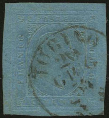 II em. c.20 azzurro n.9 - Sassone ... 