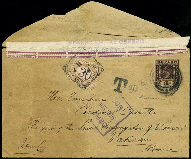Vatican - c.5 postal cover from ... 