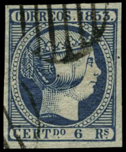 Spagna - 1853 - Effige Regina ... 