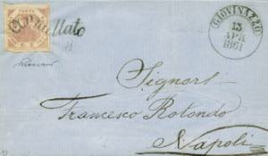 da Giovinazzo a Napoli del 13.4.1861 con ... 