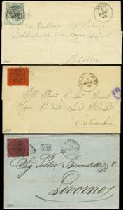 7 lettere epoca 1852-1869 con ... 