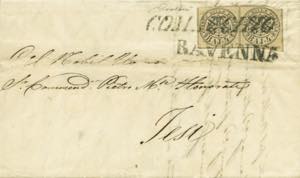 lettera con testo del 28.9.1853 da Comacchio ... 