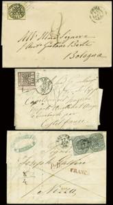 12 lettere epoca 1853-1870 con ... 