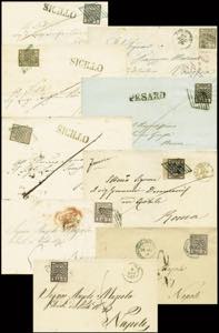 10 lettere epoca 1854-1864 tutte affr. con ... 