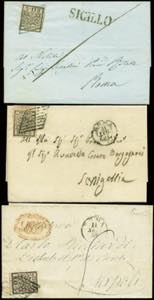 15 lettere epoca 1856-1865 tutte affr. con ... 