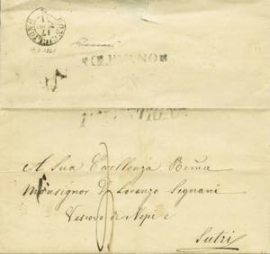 lettera con testo del 14.3.1861 (assai ... 