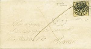 lettera con testo del 5.11.1863 da Cori a ... 