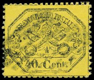 c.40/1868 giallo limone n.86 - Sassone n.29 ... 