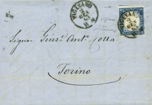 Vitt. Emanuele II - lettera con testo da ... 