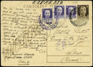 Vitt. Emanuele III - cartolina postale da ... 