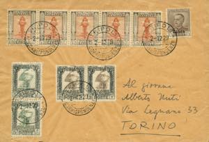 Libia - da Tripoli a Torino del 2.12.1929 ... 