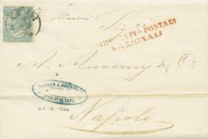 Italia - lettera con testo del 20.12.1864 da ... 
