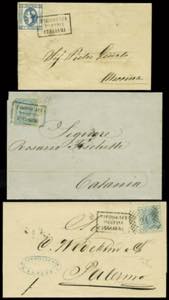 Italia - 10 lettere epoca 1864-1874 affr. ... 