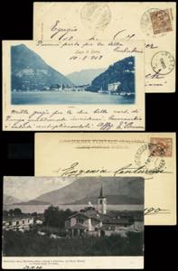 Italia - 9 cartoline con soggetti e/o bolli ... 