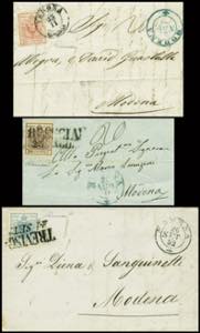 L.Veneto - 3 lettere con testo del 1850-1852 ... 