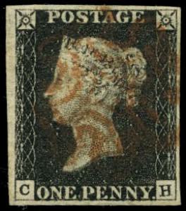 Great Britain - 1840 - p.1 black “Penny ... 