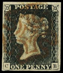 Great Britain - 1840 - p.1 black “Penny ... 