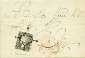 Spain - letter with text to Vigo of ... 