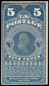 USA - 1865 - Newspaper stamps - Presidents ... 