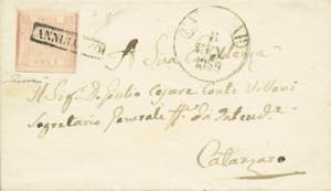 da Catanzaro per città dell8.1.1859 con ... 
