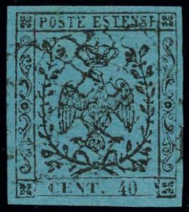 c.40 celeste n.11 - Sassone 2022 n.5 = euro ... 