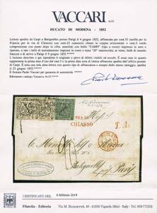 lettera con testo da Carpi a ... 