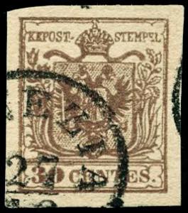c.30 II tipo c.leggermente vergata n.8CLV - ... 