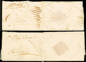 L.Veneto - 2 lettere con testo del 1640/1641 ... 