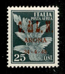 C.L.N. - Arona - 1945 - 25 cent (14) - gomma ... 