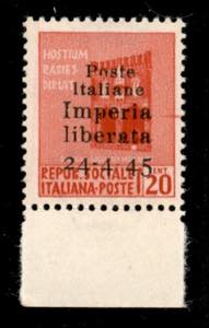 C.L.N. - Imperia - 1945 - Non Emesso - 20 ... 