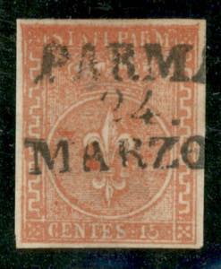Antichi Stati Italiani - Parma - 1853 - 15 ... 