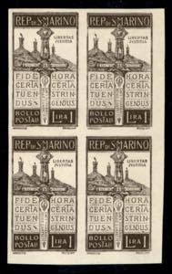 San Marino - Posta Ordinaria - 1923 - Prove ... 