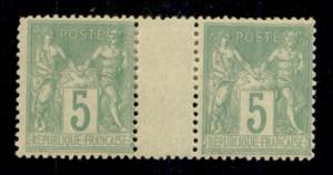Europa - Francia - 1876/1881 - Coppia del 5 ... 