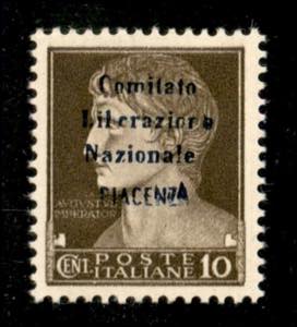 C.L.N. - Piacenza - 1945 - 10 cent Imperiale ... 
