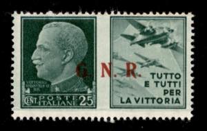 RSI - G.N.R. Brescia - 1943 - 25 cent ... 