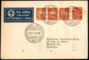 AEROGRAMMI/PRIMI VOLI ITALIA - Regno - 1933 ... 