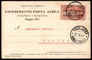 AEROGRAMMI/PRIMI VOLI ITALIA - Regno - 1917 ... 