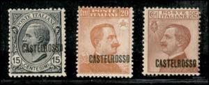 Colonie - Castelrosso - 1922 - Soprastampe a ... 