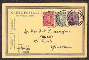 Europa - Belgio - 1922 - due cartoline ... 