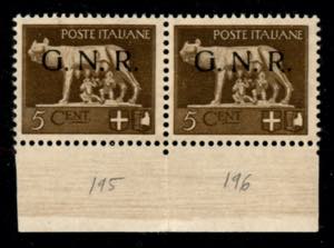 RSI - G.N.R. Brescia - 1943 - 5 cent (470/I) ... 