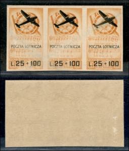 Corpo Polacco - 1946 - 25 lire + 100 Poczta ... 