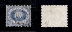 SAN MARINO - 1877 - 10 cent (3) usato - ... 