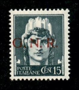 RSI - G.N.R. Brescia - 1943 - 15 cent (472/I ... 