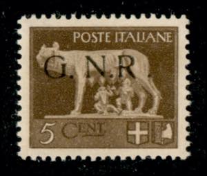 RSI - G.N.R. Brescia - 1943 - 5 cent (470/I ... 