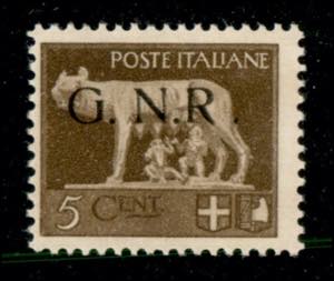 RSI - G.N.R. Brescia - 1943 - 5 cent (470/I ... 