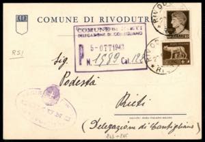 RSI - 29 settembre 1943 - Cartolina da ... 