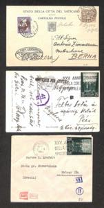 VATICANO - 1942/1945 - Due cartoline e una ... 