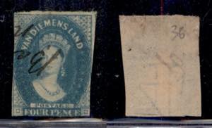 OLTRE MARE - AUSTRALIA - 1857/1858 - 4 pence ... 