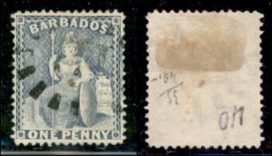 OLTRE MARE - BARBADOS - 1860 - 1 penny ... 